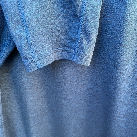 Men's 5.11 Tactical Shirt Blue Solid LS L Rash Guard Active Breath Gym Surf Pool - Picture 4 of 10